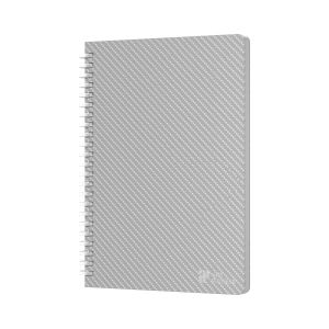 Art Pioneer Тетрадка College, A5, жълт офсет, със спирала, 80 листа, сива