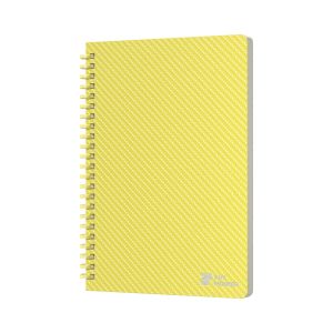 Art Pioneer Тетрадка College, A5, жълт офсет, със спирала, 80 листа, жълта