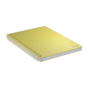 Art Pioneer Тетрадка College, A5, жълт офсет, със спирала, 80 листа, жълта