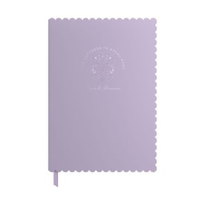 Art Pioneer Тетрадка Bows & Blossoms, A5, твърда корица, 96 листа, лилава