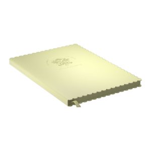 Art Pioneer Тетрадка Bows & Blossoms, A5, твърда корица, 96 листа, жълта