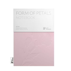 Art Pioneer Тетрадка Floral Exposed Spine, A5, твърда корица, 96 листа, розова