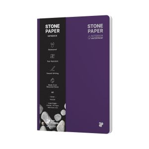 Art Pioneer Тетрадка Stone Paper, A5, твърда корица, 88 листа, лилава