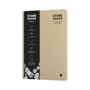 Art Pioneer Тетрадка Stone Paper, A5, твърда корица, 88 листа, бежова