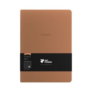 Art Pioneer Тетрадка Velvet Executive, A5, шита, 64 листа, бежова