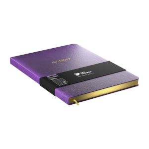 Art Pioneer Тетрадка Velvet Executive, A5, корица кадифе, 96 листа, лилава