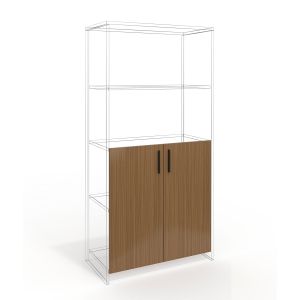 Врата RFG RV3 Parma, 380 х 18 х 760 mm, ПДЧ 18 mm, 2 броя в комплект, орех