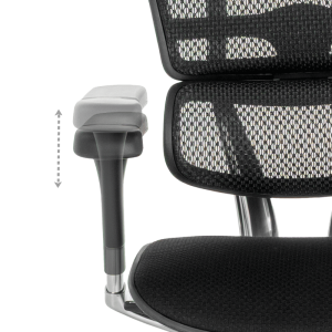 Ергономичен стол ERGOHUMAN ELITE 2 - черна рамка - черен