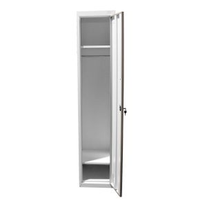 Гардероб RFG, единичен, метален, 380 х 450 х 1850 mm, кехлибарен дъб и бяло