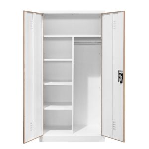 Шкаф RFG, за препарати, метален, 900 х 500 х 1820 mm, кехлибарен дъб и бяло
