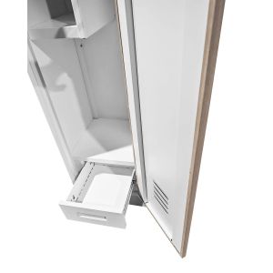Шкаф RFG, за препарати, метален, 400 х 400 х 1800 mm, кехлибарен дъб и бяло