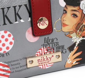 Портфейл Nikky, 15.2x8.9x1.3 cm, Ciega por ti