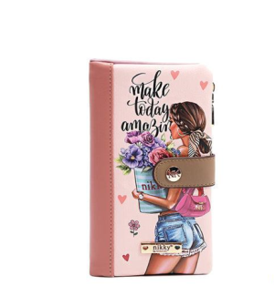 Портфейл Nikky, 18x9.5x2.5 cm, Flower Day