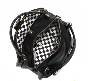 Чанта Nicole Lee, 32.5x23x16 cm, черна