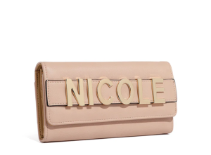 Портфейл Nicole Lee, 17x10x4 cm, бежов