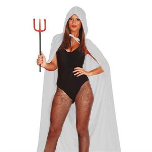 Наметало, с качулка, бяло, 130 cm