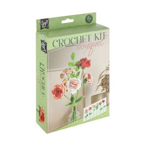 Craft ID Букет цветя, за плетене, розови