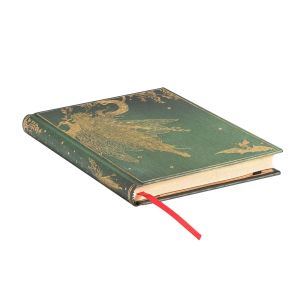 Paperblanks Тефтер Olive Fairy, Midi, широки редове, твърда корица, 72 листа