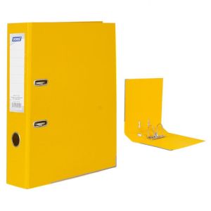 Класьор Dinel с метален кант, 8см, Жълт