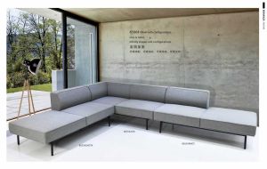 Модул RFG Klark, прав, текстил, 800 х 800 х 720 mm, сив