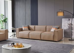 Модул RFG Kiano, десен, екокожа, 950 х 880 х 740 mm, кафяв