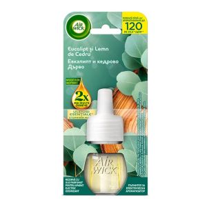 Пълнител за ароматизатор Air Wick Extra Oils, кедър и евкалипт, 19 ml