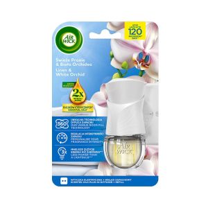Ароматизатор Air Wick, електрически комплект Extra Oils, бяла орхидея, 19 ml