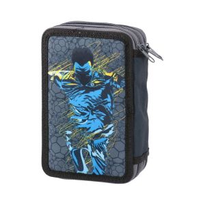 Несесер Statovac Triple Decker - Футбол, с три ципа, пълен