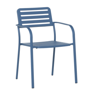 Метален градински стол WASE - тъмносин