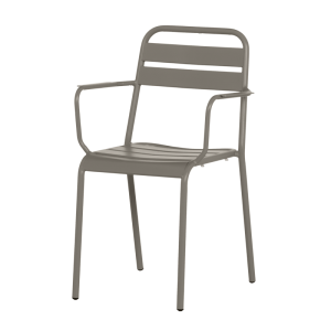 Метален градински стол ZAMFARA - капучино