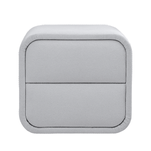 Нощно шкафче за спалня MYKONOS - сребърен AN