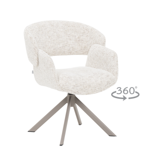 Трапезен стол VORU - бял 29