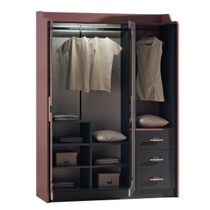 Трикрилен детски гардероб VALENCIA