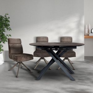 Разтегателна трапезна маса GOLOLIN X - бежова