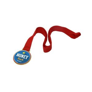 BESTSUB Медал, за сублимация, с лента, диаметър 52 mm, златен