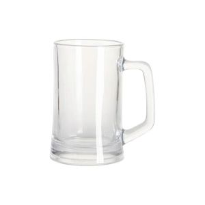 BESTSUB Халба за бира, стъклена, прозрачна, 360 ml