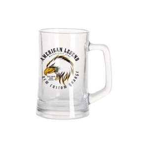 BESTSUB Халба за бира, стъклена, прозрачна, 360 ml