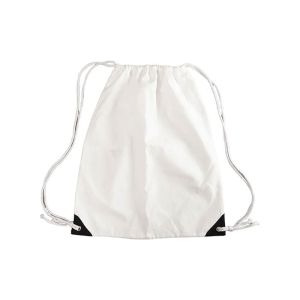 BESTSUB Раница, тип мешка, с връзки, 41 х 49 cm, бяла