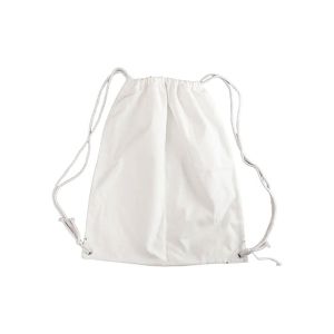 BESTSUB Раница, тип мешка, с връзки, 41 х 49 cm, бяла