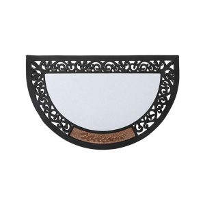 BESTSUB Изтривалка за врата, полукръгла, филцова, 80 х 50 cm