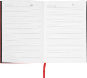 Комплект бележник А5 с х-ка Wellington Oxford, червен