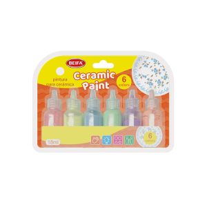 Beifa Бои за стъкло и керамика DD39A-6C, 6 цвята х 18 ml