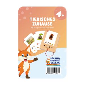 Образователни карти, за кутия Puncho - Къде живеят животните, над 4 години