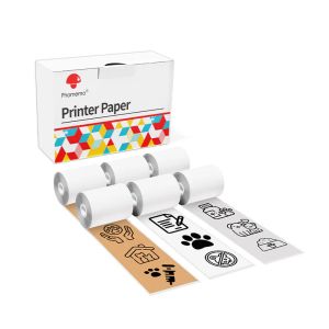 Phomemo Термо ролка Q22-RMS-S08, широчина 25 mm, дължина 3.5 m, 6 броя