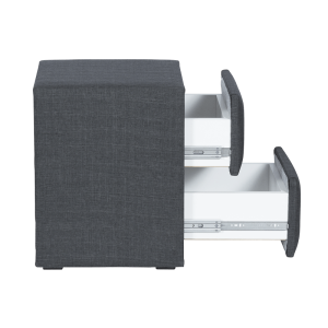 Нощно шкафче за спалня COTTON - графит 501