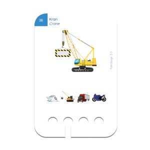 Образователни карти, за кутия Puncho - Превозни средства, 2-3 години