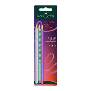 Faber-Castell Молив Grip 2001 Flow, B, 3 броя
