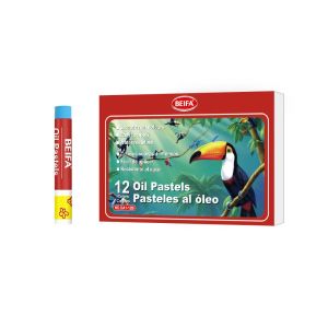 Beifa Маслени пастели DA1-12B, кръгли, 12 цвята