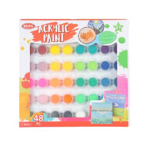 Beifa Акрилни бои DD121-BQ01, 48 цвята х 5 ml