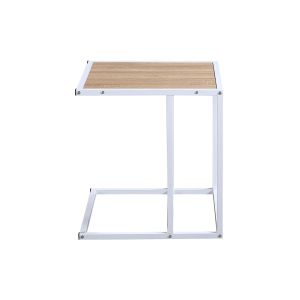 RFG Ниска маса Lake, 500 х 500 х 540 mm, квадратен плот, ПДЧ 15 mm, бял, бели метални крака